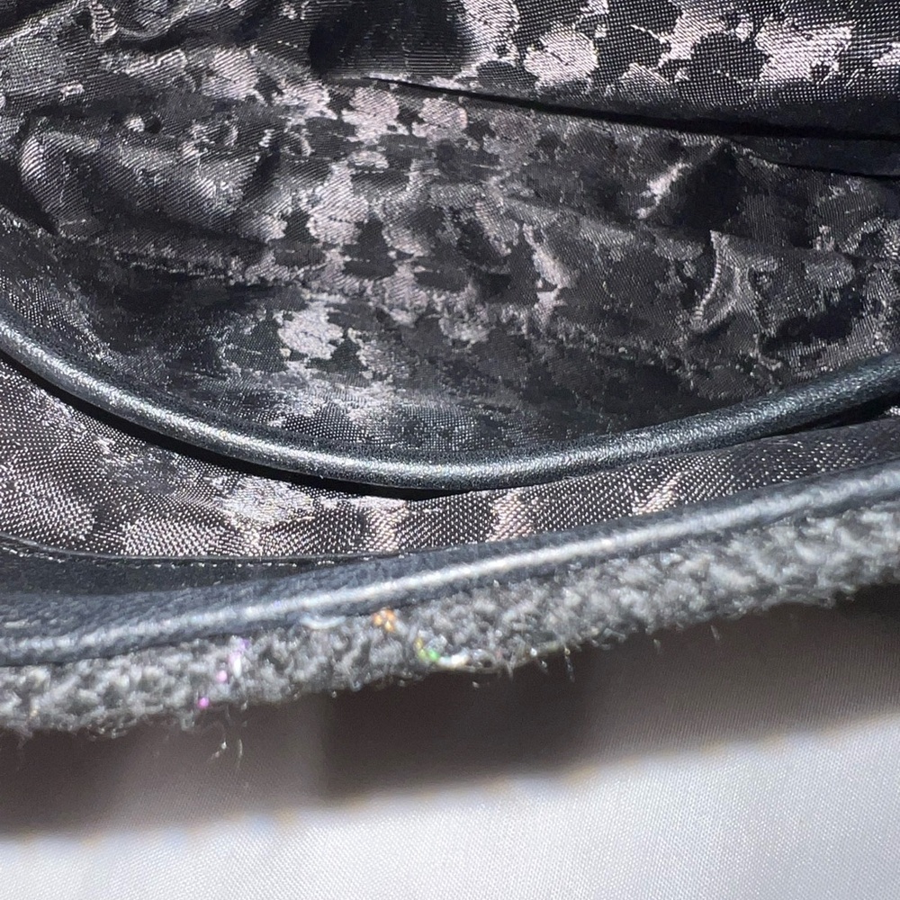 Karl Lagerfeld Black Quilted Crossbody Bag with Multicolor Thread NWT - Picture 10 of 11